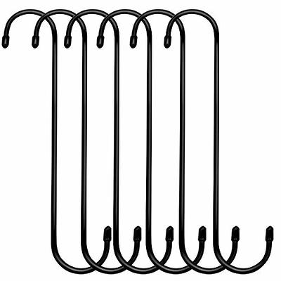 HEDGBOBO 12 Pack 4 Windproof S Hooks Heavy Duty with Safety Buckle for  Hanging Plant Bird Feeders Outdoor, Kitchen, Cups, Pot Holders, Bathroom,  More (White) - Yahoo Shopping