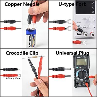 Tester Digital Multimeter Banana Plug Cable Test Hook Probe Cable Leads For  Multimeter Connector