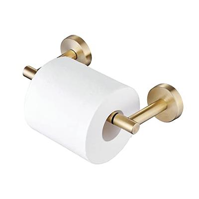 HOMHII Brushed Gold Toilet Paper Holder Wall Mount Double Post Pivoting  Toilet Paper Holder for Bathroom,Sus 304 Stainless Steel Toilet Paper  Extender