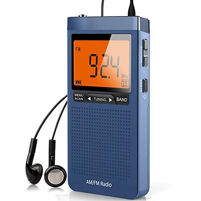 Battery Operated Radio AM/FM Mini Small Portable Radio For Travel Home