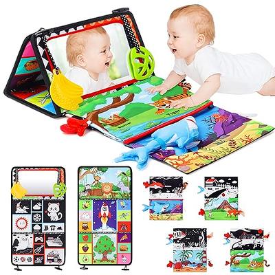 UNIH Tummy Time Floor Mirror Baby Toys with Teethers & Cloth Books - High  Contrast Black & White Sensory Toy for Newborn Infant Babies Toys 0 3 6  Months - Yahoo Shopping