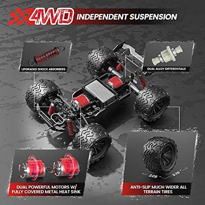  TENSSENX 1:18 Scale All Terrain RC Cars, 40KM/H High Speed 4WD  Remote Control Car with 2 Rechargeable Batteries, 4X4 Off Road Monster  Truck, 2.4GHz Electric Vehicle Toys Gifts for Kids and