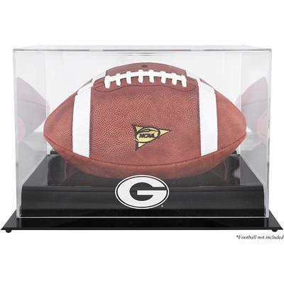 Denver Broncos Black Base Football Logo Display Case with Mirror Back