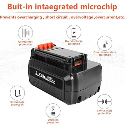 BLACK+DECKER 40V MAX Lithium Battery, Compatible with 36V and 40V MAX Power  Tools, Lithium Ion Technology, Charger Not Included (LBX2040)