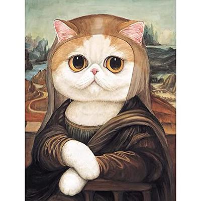 DIAMONDOUBLE Cat Diamond Painting Kits for Adults, Diamond Art for