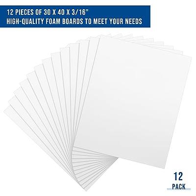 PerKoop 12 Pcs Foam Core Board 30 x 40 x 3/16 (5mm) White Poster Board,  Double Sided, Backing Foamboard for Sign, Mounting, Craft, Modeling,  Display, Presentation, Office School Projects, Framing - Yahoo Shopping