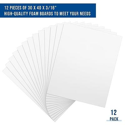 PerKoop 12 Pcs Foam Core Board 30 x 40 x 3/16 (5mm) White Poster