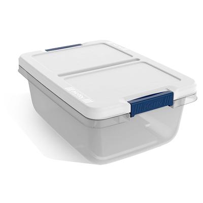 Sterilite Corporation 10-Pack Medium (64-Quart) Clear Tote with Latching Lid  in the Plastic Storage Containers department at