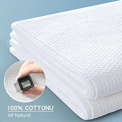 TENSTARS Silk Hemming Bath Towels for Bathroom Clearance - 27 x 55 inches -  Light Thin Quick Drying - Soft Microfiber Absorbent Towel for Bath