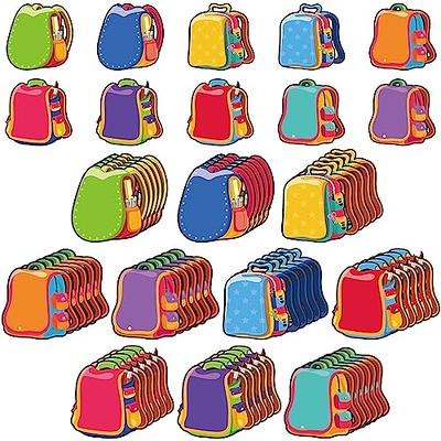 Chuangdi 60 Pieces Colorful Backpacks Bulletin Board Cutouts Backpacks  Paper Cutouts for Bulletin Bright Board Bulletin Board Decorations Name Tag  Label for Teacher Student Classroom Back to School - Yahoo Shopping