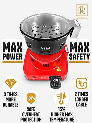 Premium Hookah Coal Burner - Red Burner for Hookah 450W – FIRE Tower Multipurpose  Electric Stove for Hookah coals Burner for Shisha, Free Hookah Tongs,  overheat Protection, Hookah Charcoal Burner - Yahoo Shopping