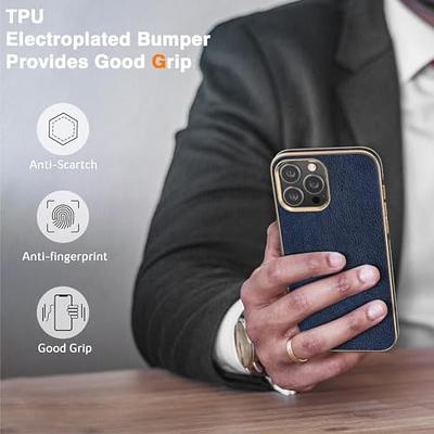 Gold Electroplated Premium Leather Case for iPhone 12 Series