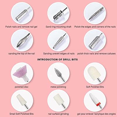 Portable Electric Nail Drill, Compact Efile Electrical Professional Nail  File Kit for Acrylic, Gel Nails, Manicure Pedicure Polishing Shape Tools  Design for Home Salon Use - Walmart.ca