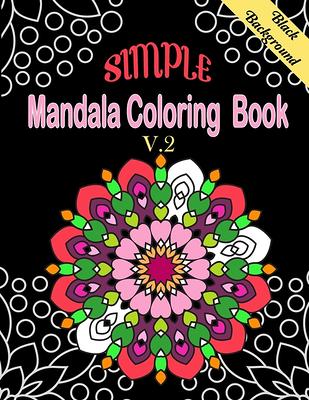 Mandala Color By Number Anti Anxiety Coloring Book For Adult Relaxation  BLACK