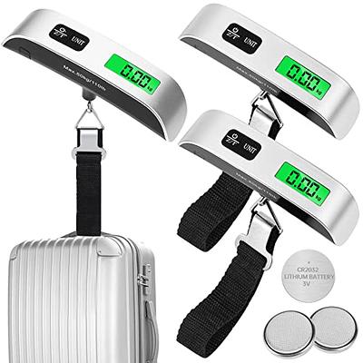 BAGAIL BASICS Digital Luggage Scale, 110lbs Hanging Baggage Scale with  Backlit LCD Display, Portable Suitcase Weighing Scale, Travel Luggage  Weight