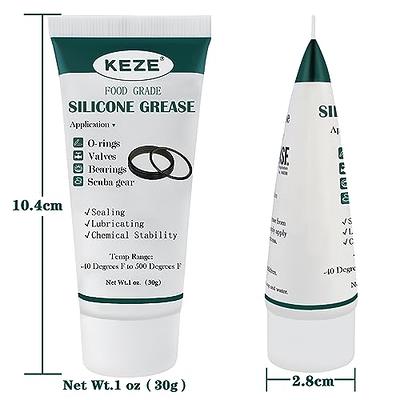 KEZE Waterproof Food Grade Silicone Lubricant Plumbers Grease for Valve  Sealant Faucet O Rings 1 oz 1-Pack - Yahoo Shopping