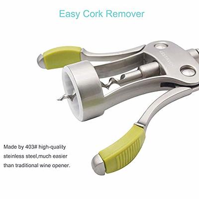 Stainless Steel Wing Corkscrew Wine Opener, Waiters Corkscrew Cork and Beer  Cap Bottles Opener Remover, Used in Kitchen Restaurant Chateau and Bars