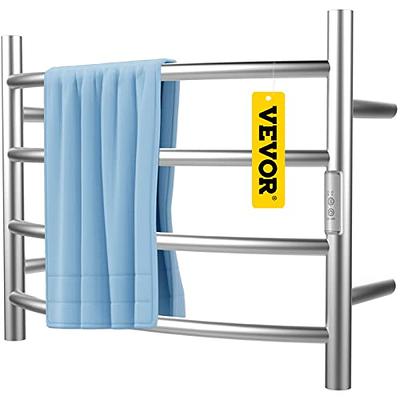 VEVOR Heated Towel Rack, 12 Bars Design, Polishing Brushed