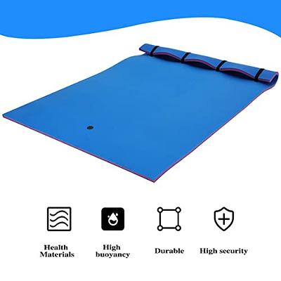 Gymax 12 ft. Floating Water Pad Mat 3-Layer Foam Floating Island