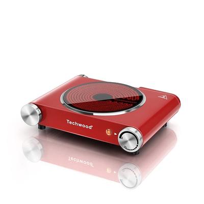 Elexnux Portable 2-Burner 7.1 in. Red Electric Hot Plate 1800-Watt Dual  Control Countertop Infrared Electric Stove FYDQCMIPXYB180R - The Home Depot