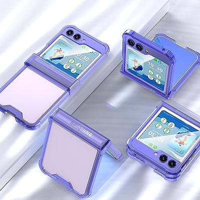 Clear Case Compatible With Galaxy Z Flip 5, Soft Tpu All-inclusive  Protective Cover With Ring Holder & Hinge Protection