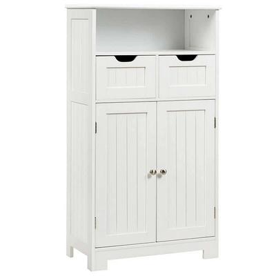 23.62 in. W x 11.8 in. D x 39.57 in. H White Bathroom Standing