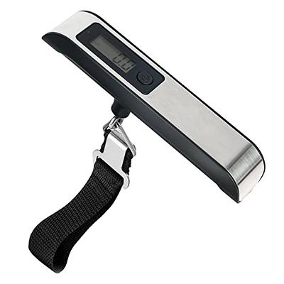 Digital Luggage Scale Gift for Traveler Suitcase Handheld Weight Scale  110lbs (Black)