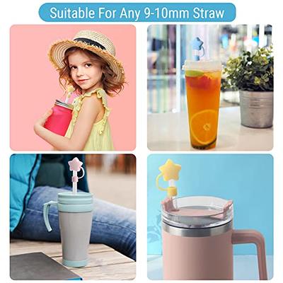Straw Cover Cap For Stanley Cup, 8pcs Flower Straw Covers Compatible  Stanley 30&40oz With Handle Straw Topper Caps