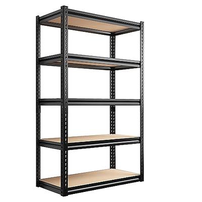 REIBII 72 H Garage Shelving Heavy Duty Garage Storage Shelves 2050LBS Wide  Metal Shelving Unit Adjustable 5 Tier Heavy Duty Shelving for Garage