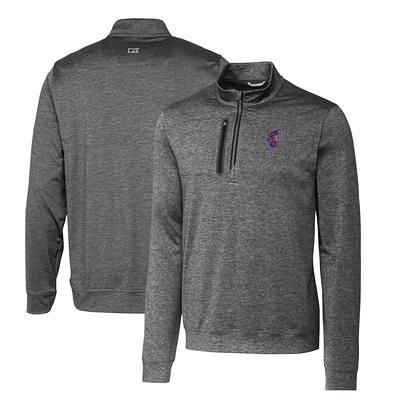 Louisville Cardinals Cutter & Buck Advantage Tri-Blend Pique Long Sleeve  Polo - Steel