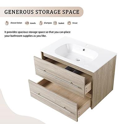 Floating Bathroom Storage Cabinet With Sliding Doors, Vanity, Console,  Bathroom Floating Shelf, Bath Wall Decor 