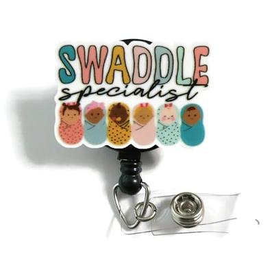 Swaddle Specialist Badge Reel, Cute Nurse Badge Reel, Labor and