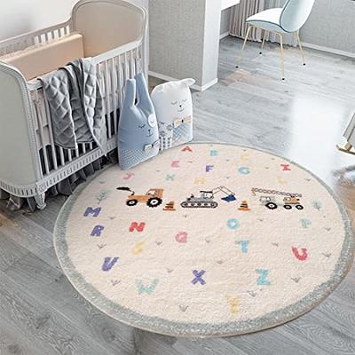 KC CUBS ABC Alphabet, Numbers and Shapes Educational Learning & Fun Game  Play Area Non Slip Boy & Girl Kids Rug Carpet for Children Bedroom, Toddler