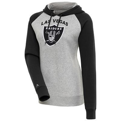 Men's Antigua Black Las Vegas Raiders Victory Crewneck Pullover Sweatshirt Size: Small