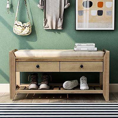 Multipurpose Entryway Shoe Storage Bench Red Barrel Studio Finish: Antique Navy