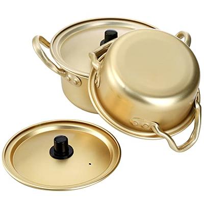 Cooking Golden Korean With Lid Fast Soup Pot Cookware Noodle Pot Ramen Pot