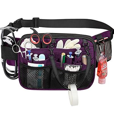 Nurse and Vet fanny pack unisex belted waist organizer pouch compartments  for tape tools supplies