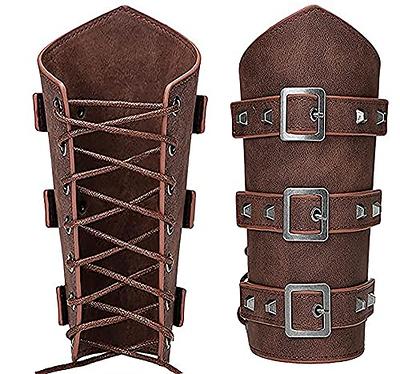 PU Leather Arm Guards Archery Medieval Bracers Arm Armor Cuff