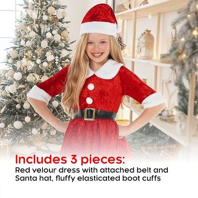 Childrens Little Miss Santa Christmas Costume [38196] - Struts Party  Superstore