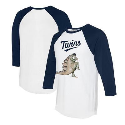 Women's Tiny Turnip White/Black Houston Astros Slugger 3/4-Sleeve Raglan T-Shirt Size: Small