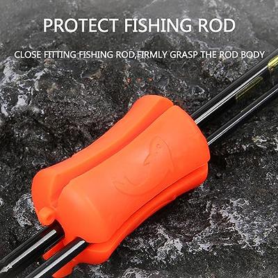  Naiveferry 6Pcs Silicone Fishing Rod Holder Straps