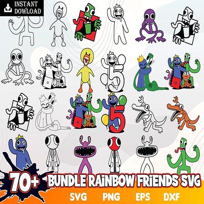 145 Rainbow friends SVG, Rainbow friends PNG, Sublimation, Transfer,  Digital download, Vector illustration - Yahoo Shopping