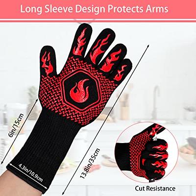 Heat Resistant BBQ Gloves for Safe Cooking