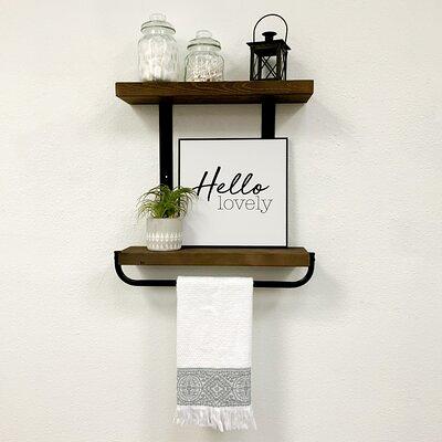 Wall-Mounted Paper Towel Holder with Display Shelf Gracie Oaks