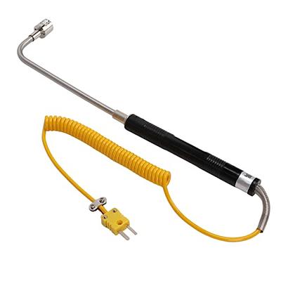 k-Type Thermocouple Thermometer with Angled High Temperature Surface Probe