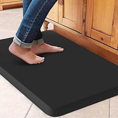 WISELIFE Kitchen Mat Cushioned Anti Fatigue Floor Mat,Thick Non Slip  Waterproof Kitchen Rugs and Mats,Heavy Duty Foam Standing Mat for Kitchen, Floor,Office,Desk,Sink,Laundry (17.3x28+17.3x60) - Yahoo Shopping
