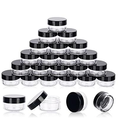 TUZAZO 6 Oz Plastic Container Jars with Lids and Labels BPA Free, Empty  Round Clear Cosmetic Containers Plastic Slime Jars for Lotion, Cream,  Ointments, Body Butter, Makeup, Travel Storage (12 Pack) - Yahoo Shopping