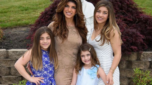 PHOTO: Milania Giudice, Teresa Giudice, Audriana Giudice and Gia Giudice celebrate Gino Gorga's First Communion at St. Pius on May 21, 2016 in Montville, N.J. (Dave Kotinsky/Getty Images)