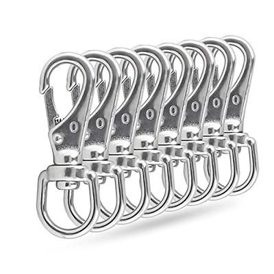 Generic XHMAXE 4Pack Swivel Eye Snap Hooks, Heavy Duty Stainless Steel 2.7  Inch 3.5 Inch Spring Hooks for Keychains, Bird Feeders, Pet