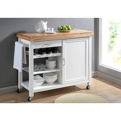 Modern Wood Kitchen Cart, White - Yahoo Shopping